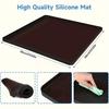 Washing Machine Storage Mat, Non-Slip Waterproof Washer Dryer Top Cover, Laundry Detergent and Fabric Softener Organizer, Washing Machine Accessory