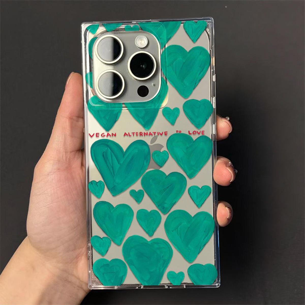 

High-end for Apple 16 Promax Mobile Phone Case Ice Crystal Square Lanyard Ultra-thin for Apple 12 Four-corner Anti-fall Mobile Phone Case for Women For iPhone 17PROMAX