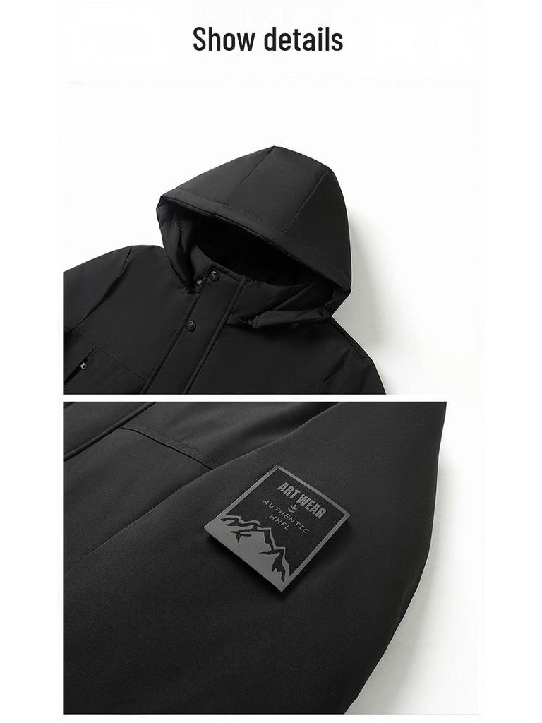 Men's Winter Ski Suit: Cotton-Padded Thickened Wool Jacket for Outdoor & Casual Use