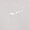 Nike Solid Color Crewneck Cropped Long-Sleeve Sweatshirt for Women Gray-Purple