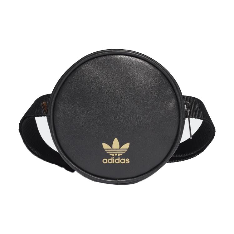 

New Adidas Originals Polyurethane Shoulder Bag, Crossbody Bag, Sling Bag, Fanny Pack Mini Women s Black FL9628 14.0*4.1*14.0CM