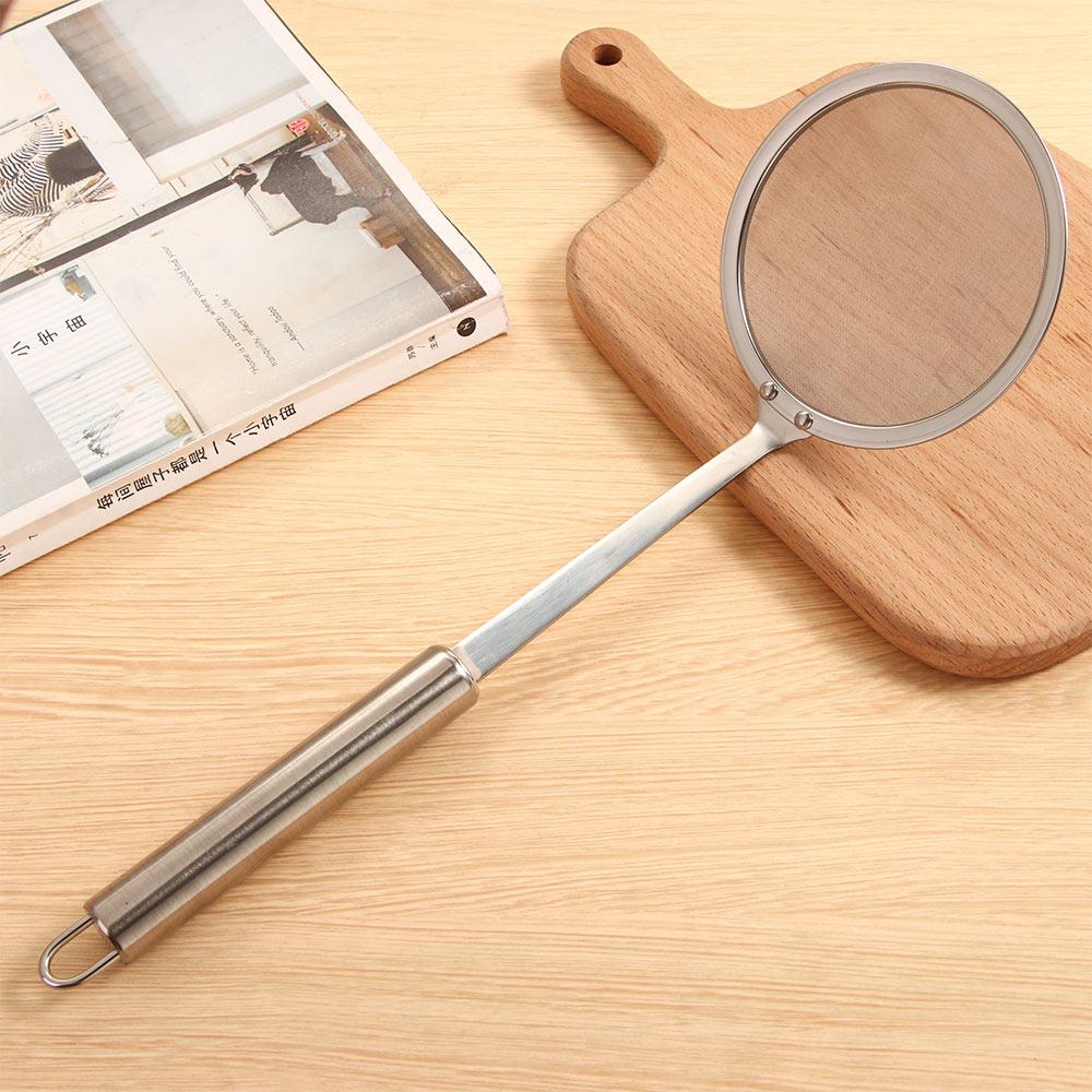 Baking Sifting Multifunction Fine Mesh Stainless Steel Filter Spoon Colander Strainer Oil Skimmer