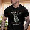 Classic Moto Live To Ride T-shirt Men's And Women's Summer Short-sleeved Motorbike Cycling Top