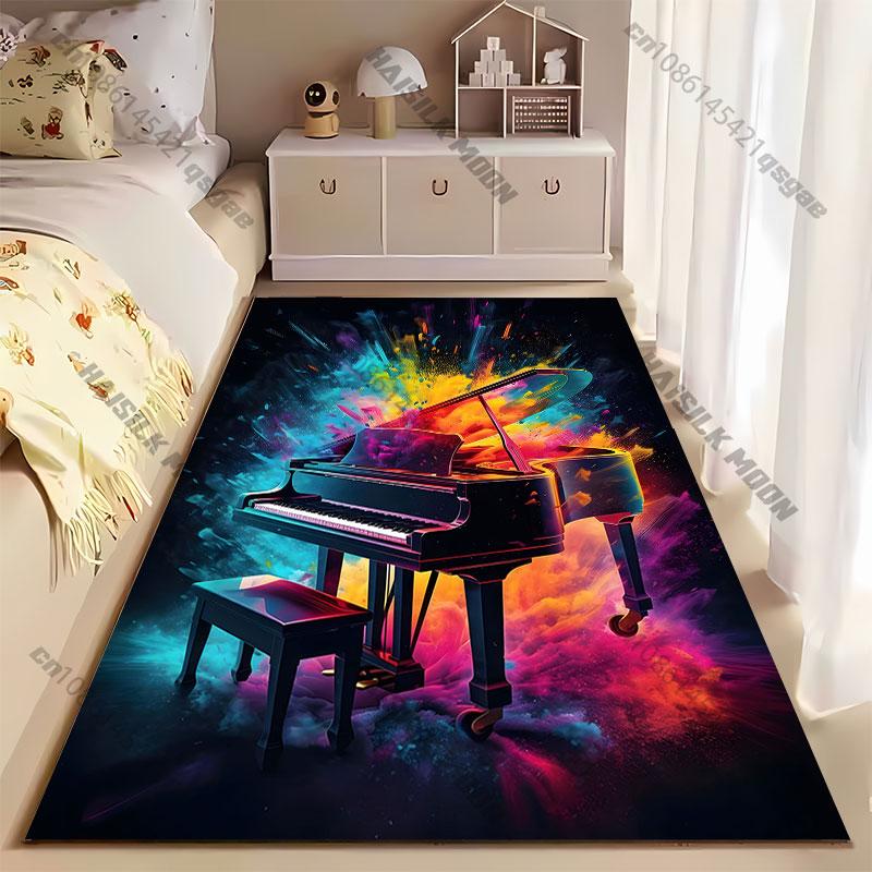 Piano colors music creativity carpet Yoga living room room decor children's crawling mat doormat area rug games mat