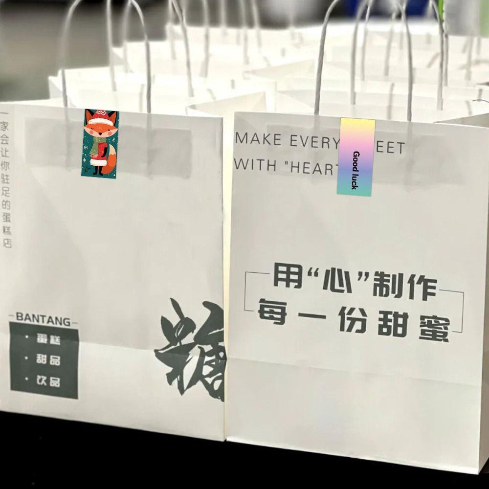 120PCS Multicolor Merry Christmas Stickers Mixed Pattern Cartoon Santa Snowman Packaging Decals Xmas Tree Deer