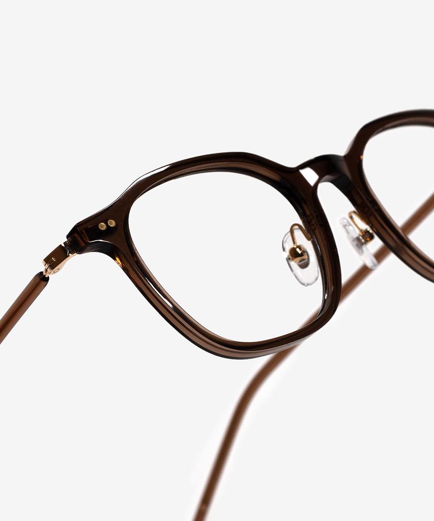 Weeoweeo Melo 01 Crystal Brown Blue Light Blocking Glasses