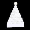 New Christmas Hat Hot Stamping Star Snowflake Plush Hat   Christmas White Faux Rabbit Fur Plush Party Decoration Accessories