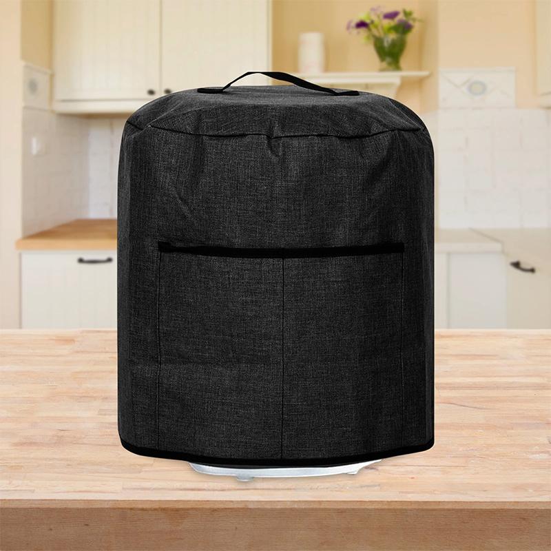 Air Fryer Cover Dust Cover Round Protective Cover Bag with 2 Pocket and Handle for Electric Pressure Cooker /rice Cooker