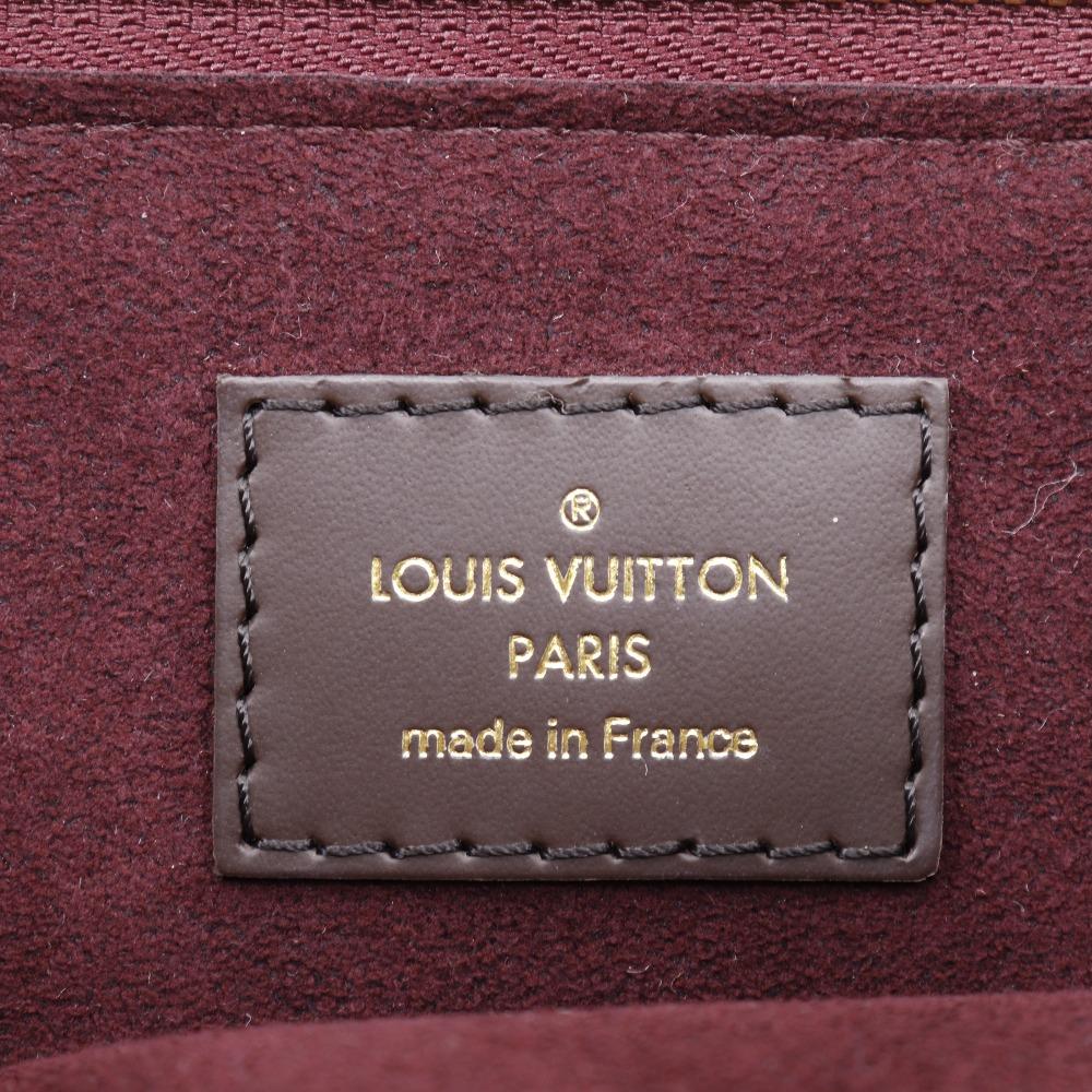 Louis Vuitton Brompton Handbag N41582 2WAYShoulder Brown Damier Canvas Women Used