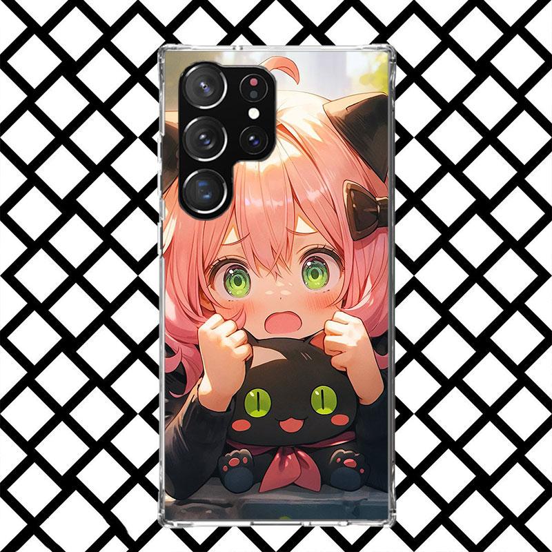 S-Spy Family Anya Phone Case for Samsung Galaxy S26 S25 Edge S24 S23 Ultra S22 Plus S21 FE S20 + Soft Cover Print Fundas Galaxy