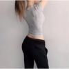 Women Round Neck Solid Ribbed High Stretch Short Sleeve Tight Fit Sexy Basic Tee Figure Flattering Casual Layering Top