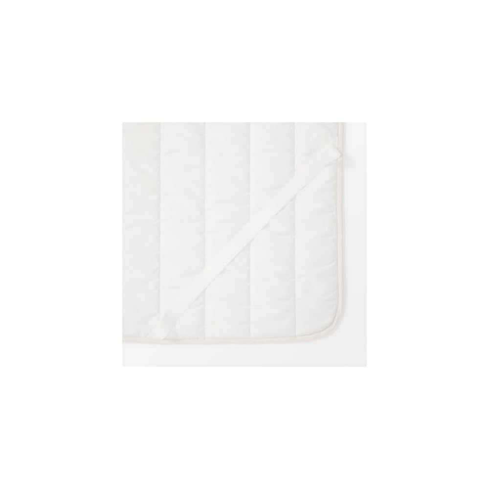 MUJI Cool Cotton Fitted Sheet Pad / Double Size 140 x 200cm - Ivory 76196433