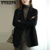 Autumn Winter Elegant Thickened Jackets Overcoat Women's Single Button Warm Coats Office Ladies Loose Solid Casual Jacket