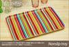 TATSU-CRAFT NR Caster Tray, SS, Nordic Style, Scandinavian, Milanese Stripes, Candy Pink, Non-slip, Microwave-safe, Stylish Plastic Tray, Tray,