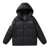 Mens Hooded Down Jacket Winter Short Puffer Coat 90% White Duck Warm Lightweight Daily Wear