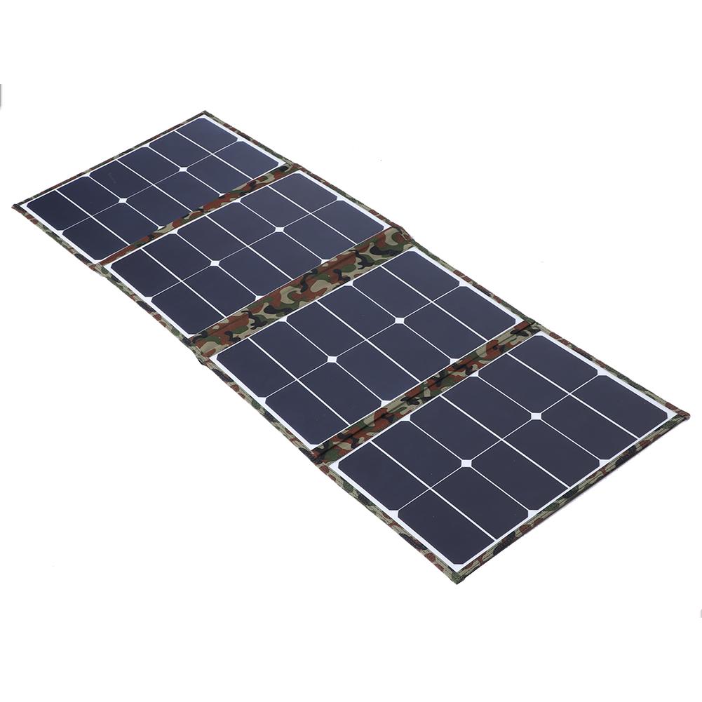 120W 5V Portable Solar Charger Kit Foldable Solar Panel for Tablet Laptop Camera Cell Phone GPS