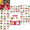 Snowman Reindeer Paper Masks Set With Festive Design For Christmas Events