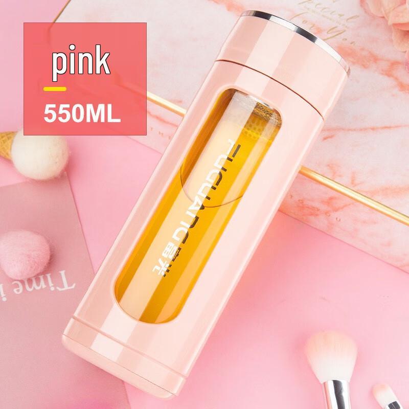 Fuguang Kaidi Double-Layer Tea Infuser Glass Tumbler