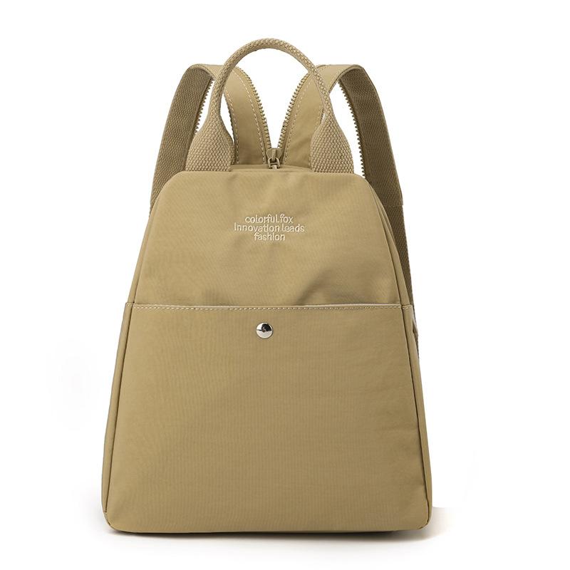 Fashionable Backpack with Front Zipper Pocket and Adjustable Zipper Straps