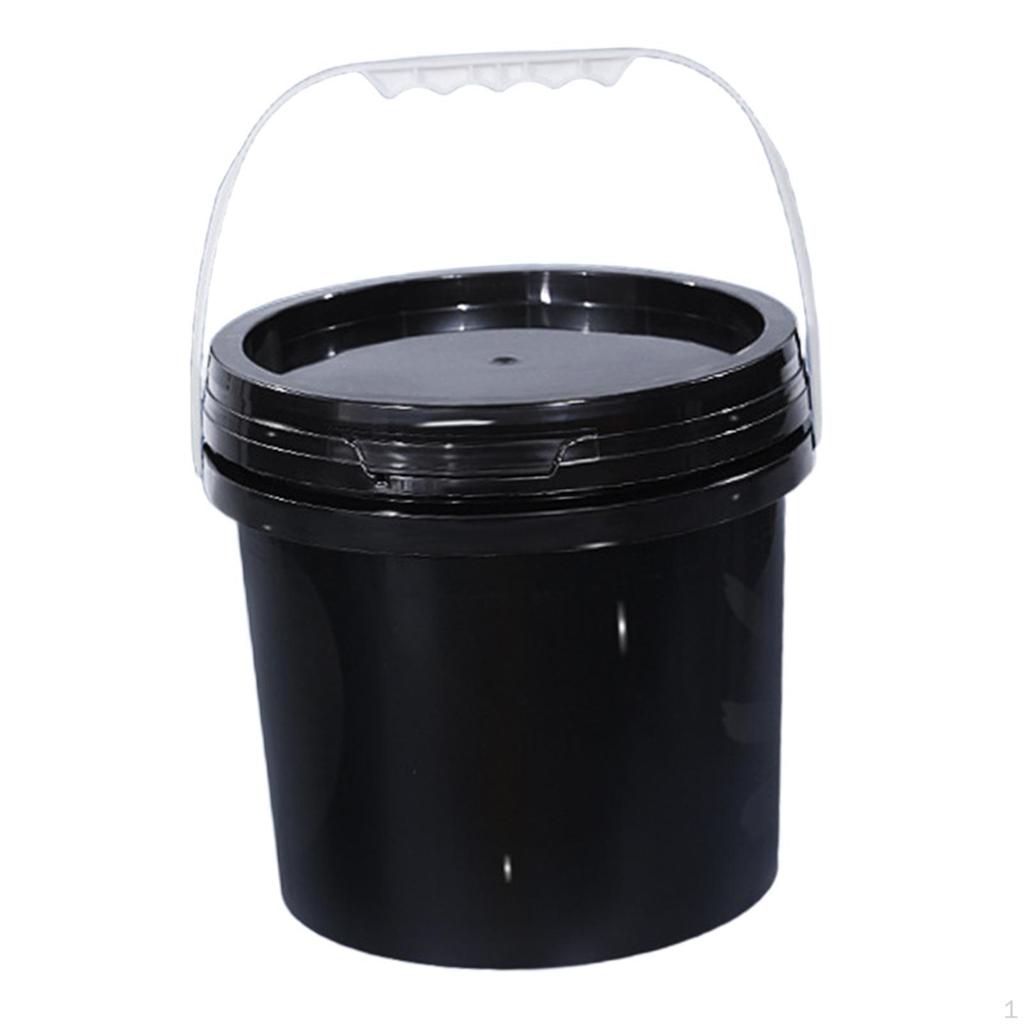Bucket All Purpose Pail Heavy Duty Sturdy with Handle and Lid Food Storage Container for Gardening