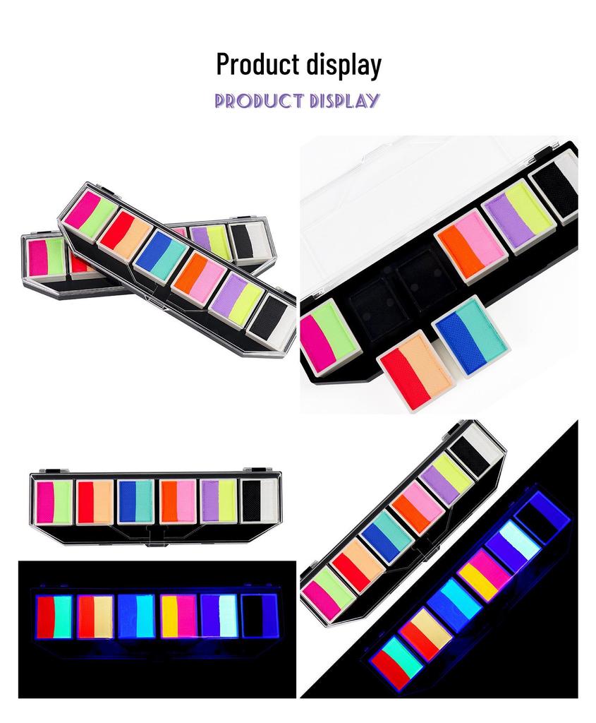 In-Stock 6-Color Dual-Tone Washable Face & Body Paint Cream for Kids