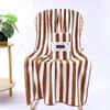 Thickened Unisex Striped Coral Fleece Bath Towel - Soft, Absorbent, No Shedding, Large Size
