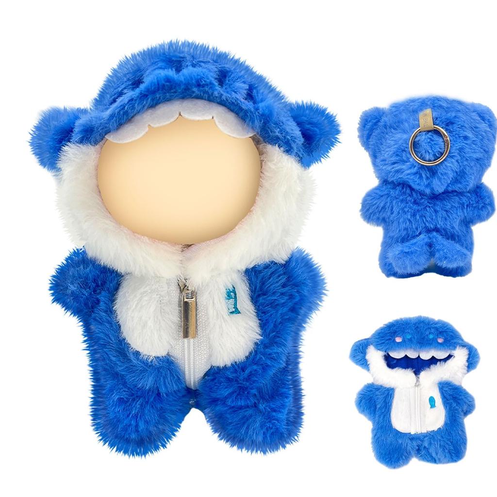 Labubu Compatible with Labubu Plush Toy Outfit Fits 15cm and 17cm Plush Doll Cute Costume DIY Doll Photo Doll Clothes for Different DIY Clothes,