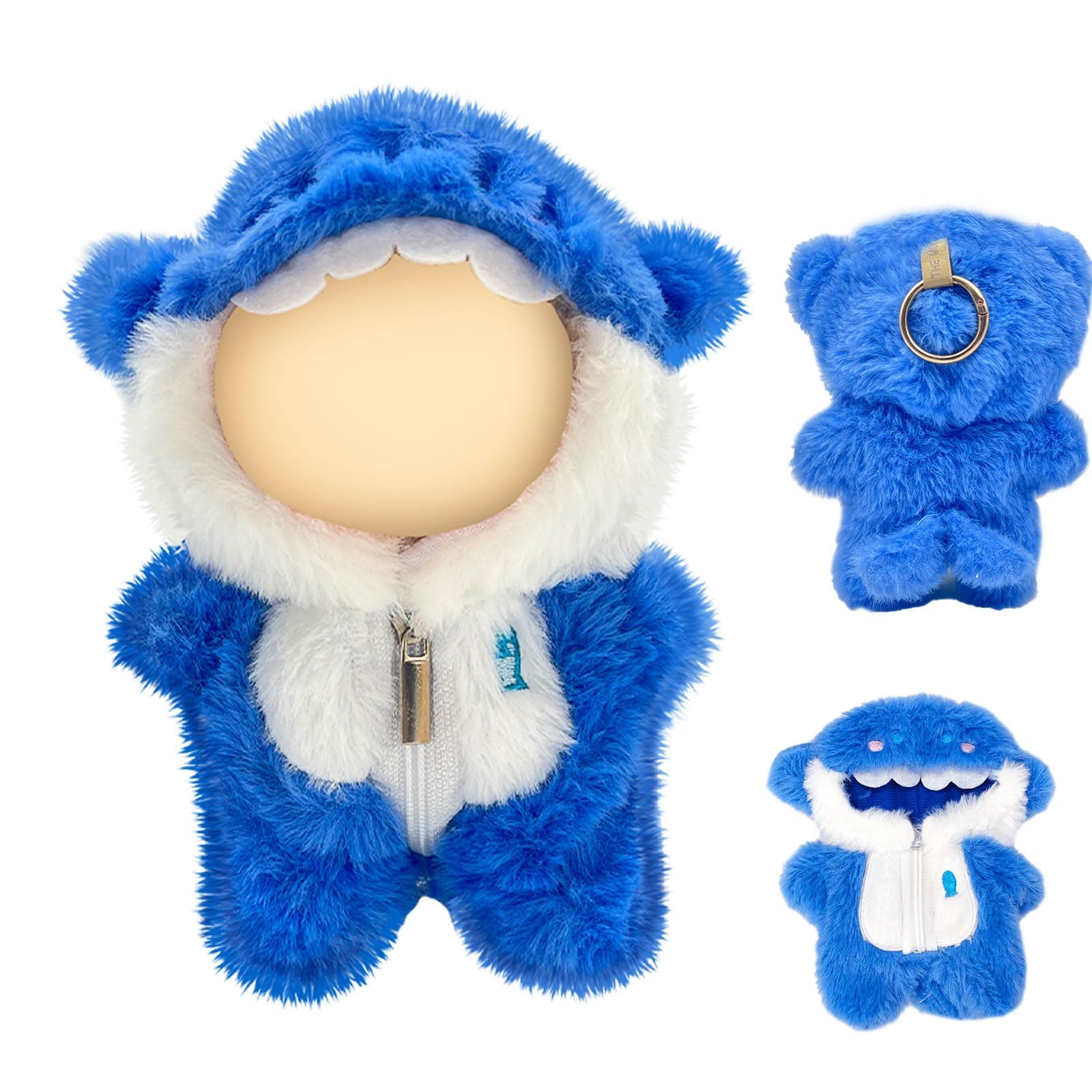 

Labubu Compatible with Labubu Plush Toy Outfit Fits 15cm and 17cm Plush Doll Cute Costume DIY Doll Photo Doll Clothes for Different DIY Clothes,