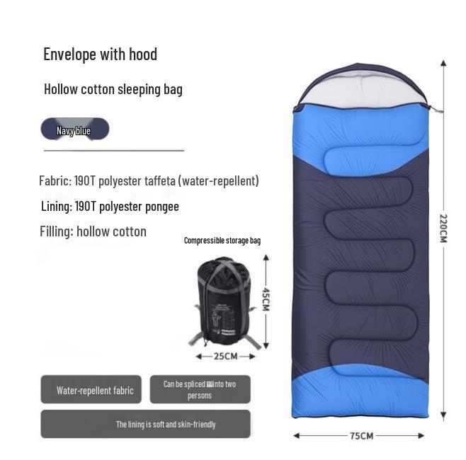 Two-in-One Winter Outdoor Camping & Travel Sleeping Bag: Dirt-Proof and Versatile for Adults