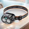 High-Performance Rechargeable Lithium Battery Headlamp - Ultra Bright LED Headlight for Night Fishing, Outdoor Activities