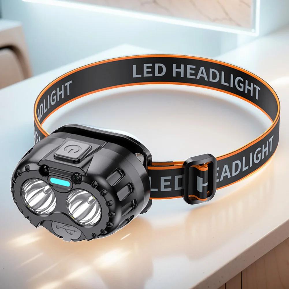 High-Performance Rechargeable Lithium Battery Headlamp - Ultra Bright LED Headlight for Night Fishing, Outdoor Activities