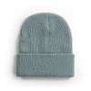 Fashionable Custom Embroidery Logo Solid Color Warm Winter Beanie Knit Hat