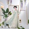 Women's Traditional Chinese Hanfu Set, Tang Dynasty Chest-high Ruqun Floral Printed Daily Wear Ancient Style Full Outfit
