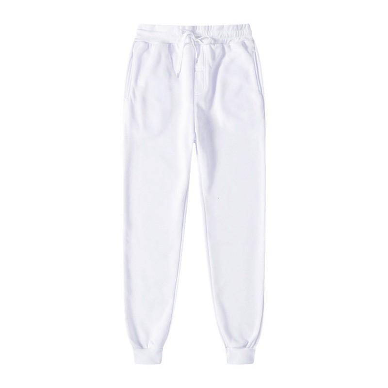 Mens Fleece Jogger Pants Casual Sportswear Straight Fit Elastic Waist Drawstring Bottom