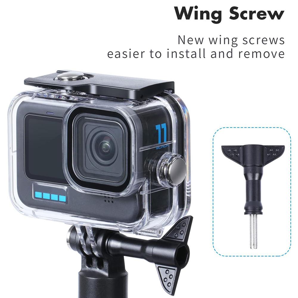 60M Waterproof Case for GoPro Hero 13 12 11 10 9 Underwater Diving Housing Dive Cover for Go Pro Hero 9 10 11 12 13 Accessories