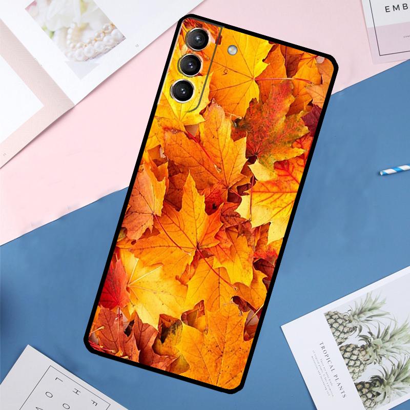 Autumn Leaves Case For Samsung Galaxy S25 Ultra S21 S22 S23 S24 Ultra S9 S10 Plus S20 FE S25 FE Back Cover