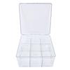 Trading Card Storage Box 9 Grid Card Organizer Detachable Holds 1500 Cards with Lid Dust Proof for Collectors