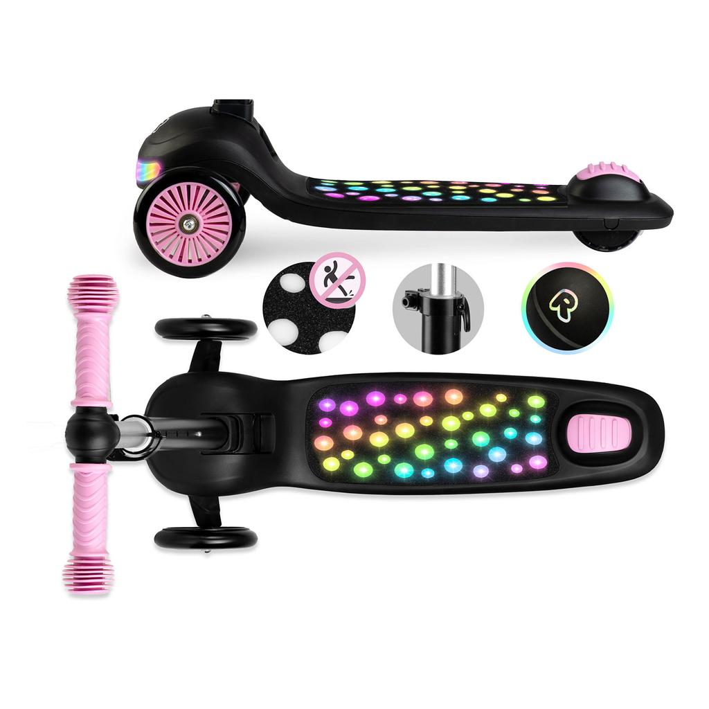 Ricokids Glowi Led Three-Wheeled Balance Scooter For Kids, And