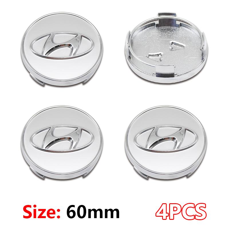 4 ks 56mm 60mm 65mm Středová krytka náboje kola auta Pro Hyundai Accent Elantra Veloster Getz Tucson i20 Krytky ráfku Samolepky Příslušenství