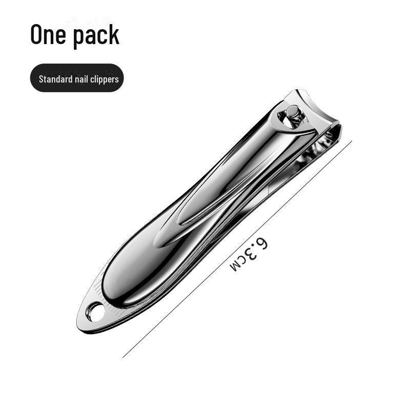 Portable Nail Clipper & Scissors Set with Rotating Leather Case - Large Anti-Splash Design