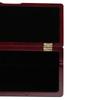 215x90x20mm Red Ergonomic Solid Wood Clarinet Reed Box for 10 Reeds with Velvet and Practical Closure