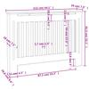 Vidaxl Osłony Na Kaloryfer, 2 Szt., Białe, Mdf, 112 Cm