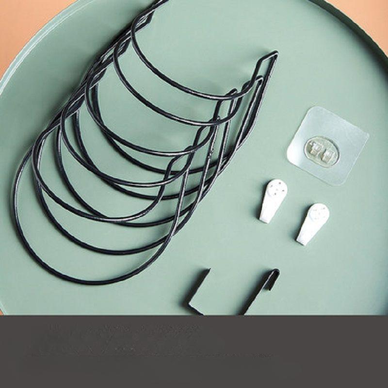 5Pcs Hat Hanging Storage Rack Hanging Rack Hook Behind The Storage Door Home Wall Hanging Rack Hat Rack Door Back Bracket
