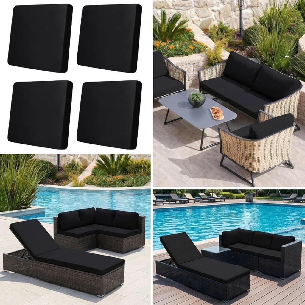 4 Stück Sofakissenbezug Elastisch Dekorativ Outdoor Stretch Sofa Sitzschoner Überwurf Milch