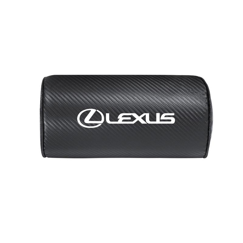 

1PC Car Seat Headrest Carbon Leather Neck Pillow For Lexus F-SPORT ES RX NX LS UX LM LX GX LC RZ IS CT GS RC HS SC TX LBX IS300