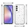 For Samsung Galaxy A54 5G Case Clear Acrylic TPU Hybrid Phone Cover with Laser-printed Film