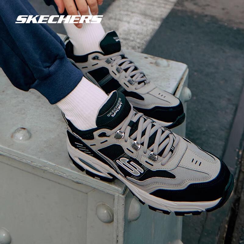 Skechers Baskets à lacets rétro pour homme série Trek Outdoor