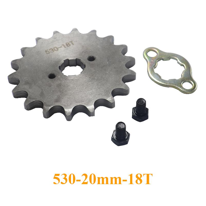 Motorcycle Front Drive Gear Engine Sprocket 530 10T 12T 13T 14T 15T 16T 17T 18T for Dirt Pit Bike ATV Quad Spare Parts GO Kart