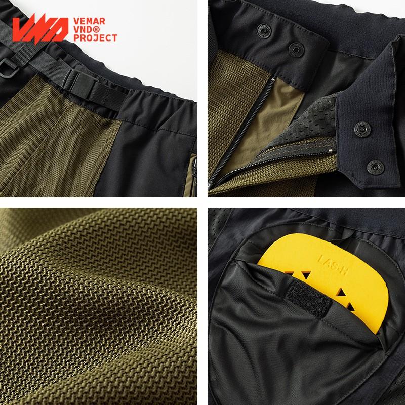 Mens Motorcycle Riding Pants CE Level 2 Protection Mesh Ventilated Touring Gear