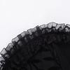 Gothic Goth Dark Lace Patchwork Bandage Strapless Corset Dress Party Gown Fairy Backless Tailed Women